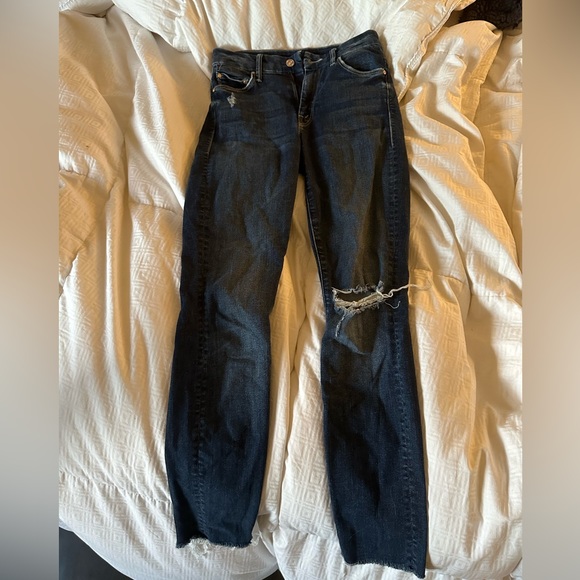 Mother Denim “The Looker High Rise Ankle Fray” - Close To The Edge - Picture 2 of 4